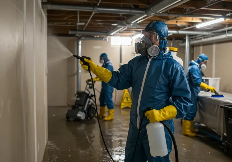 Basement Sanitization and Antimicrobial Treatment process in Lopezville, TX